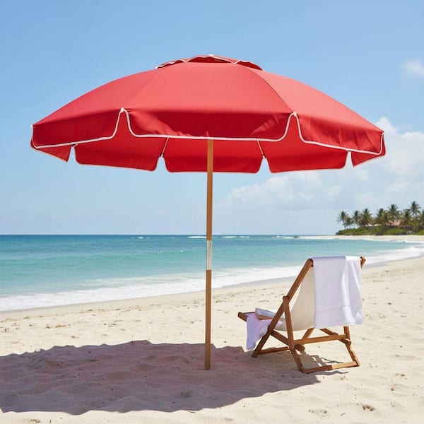 acrylic patio umbrella Fiberbuilt Acrylic Market Push Up Umbrella's