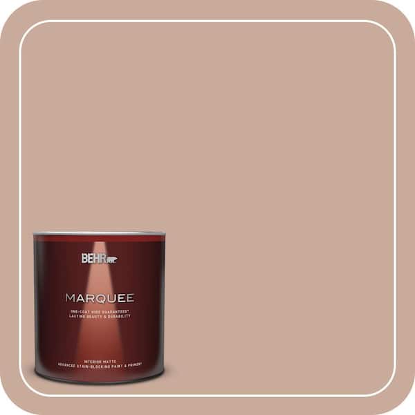 BEHR MARQUEE 1 qt. #ICC-97 Powdered Allspice Matte Interior Paint & Primer