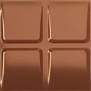 19-5/8"W x 19-5/8"H Galveston EnduraWall Decorative 3D Wall Panel, Copper (12-Pack for 32.04 Sq.Ft.)