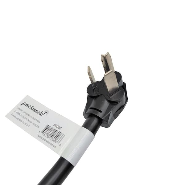 3 ft. 10/3 3-Wire 30 Amp 125-Volt/250-Volt 3-Prong Dryer NEMA 10-30P Plug  to 10-30R and 6-20R Y Splitter Cord