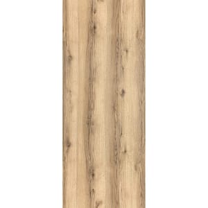0010 18 in. x 84 in. Flush No Bore Solid Core Oak Finished Pine Wood Interior Door Slab