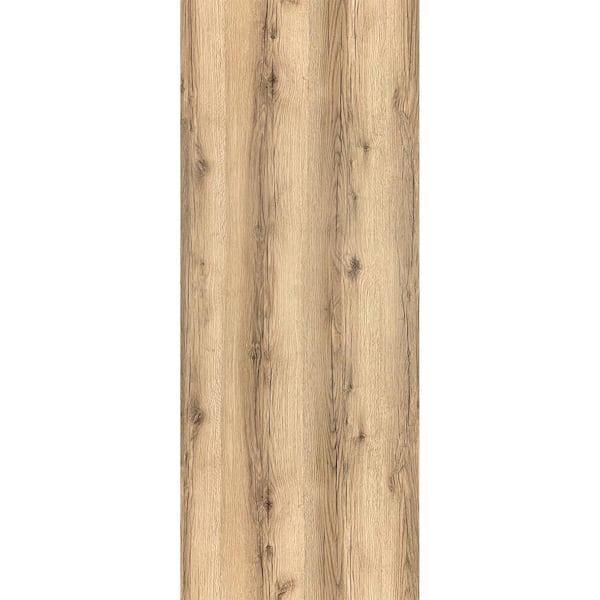 Sartodoors 0010 18 in. x 84 in. Flush No Bore Solid Core Oak Finished Pine Wood Interior Door Slab