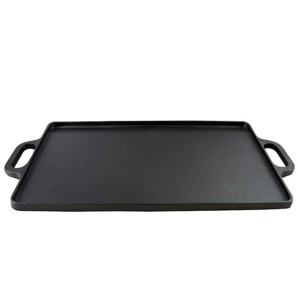 Pre-Seasoned Cast Iron Reversible Grill/Griddle,16.75 Inch, Black, FREE  Shipping