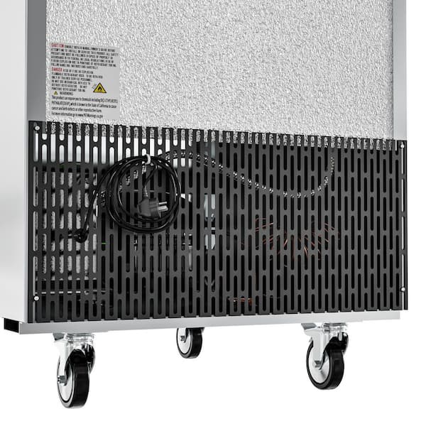 Koolmore 23 cu. ft. Commercial Stainless Steel Solid Half Door