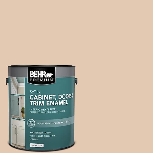 BEHR PREMIUM 1 gal. #S230-2 Mesquite Powder Satin Enamel Interior/Exterior Cabinet, Door & Trim Paint