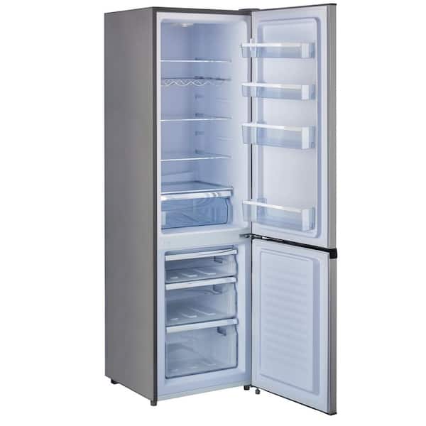 Unique Bottom Freezer Refrigerator 63.8-Inch x 21.6-Inch x 24.2-inch Classic Retro Energy Star Compliant 7 Cu. ft., Finish: BlackUGP-215L B AC