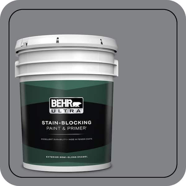 BEHR ULTRA 5 gal. #N530-5 Mission Control Semi-Gloss Enamel Exterior Paint & Primer