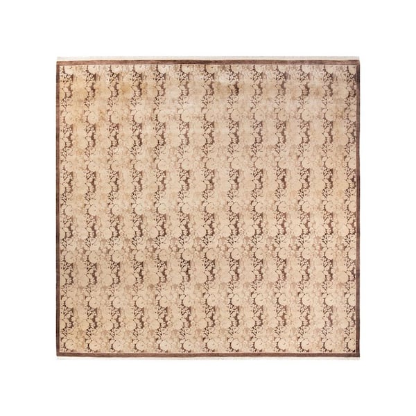 Mogul Brown 10 ft. x 14 ft. Oriental Wool Indoor Area Rug