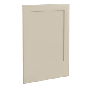 Newport Cream Painted Plywood Shaker Assembled Kitchen Cabinet Base End Panel 24 in W x 0.75 in D x 34.5 in H