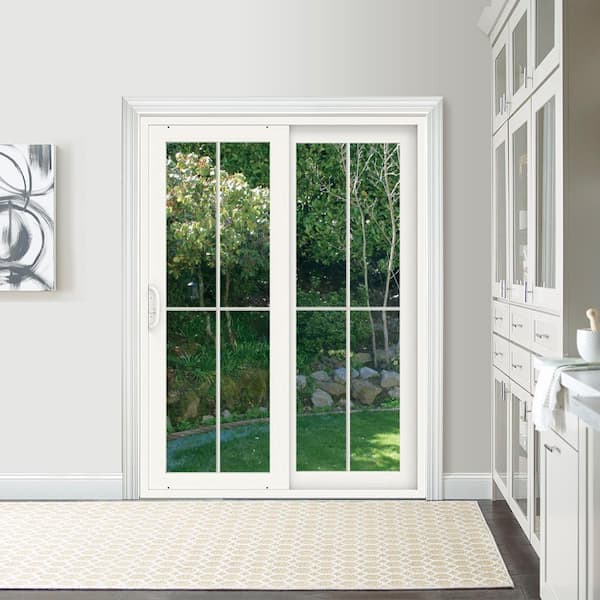 JELD-WEN V4500 60x80 Left-Hand Low-E Black Vinyl Double Prehung