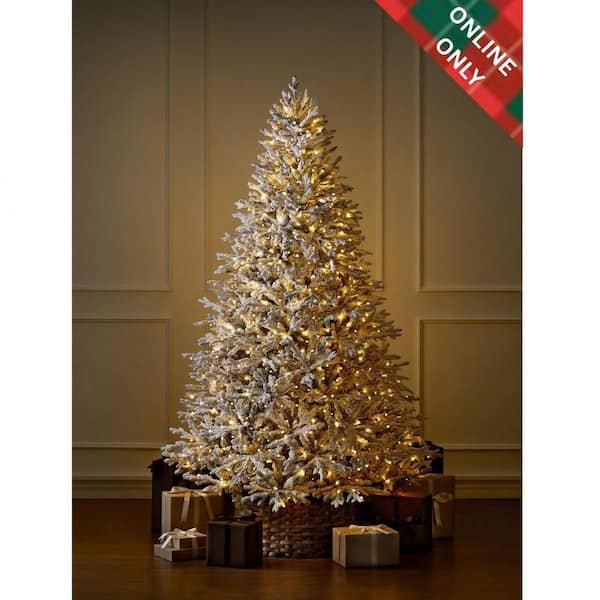 7.5 ft Kenwood Fraser Fir Flocked LED Pre-Lit Tree