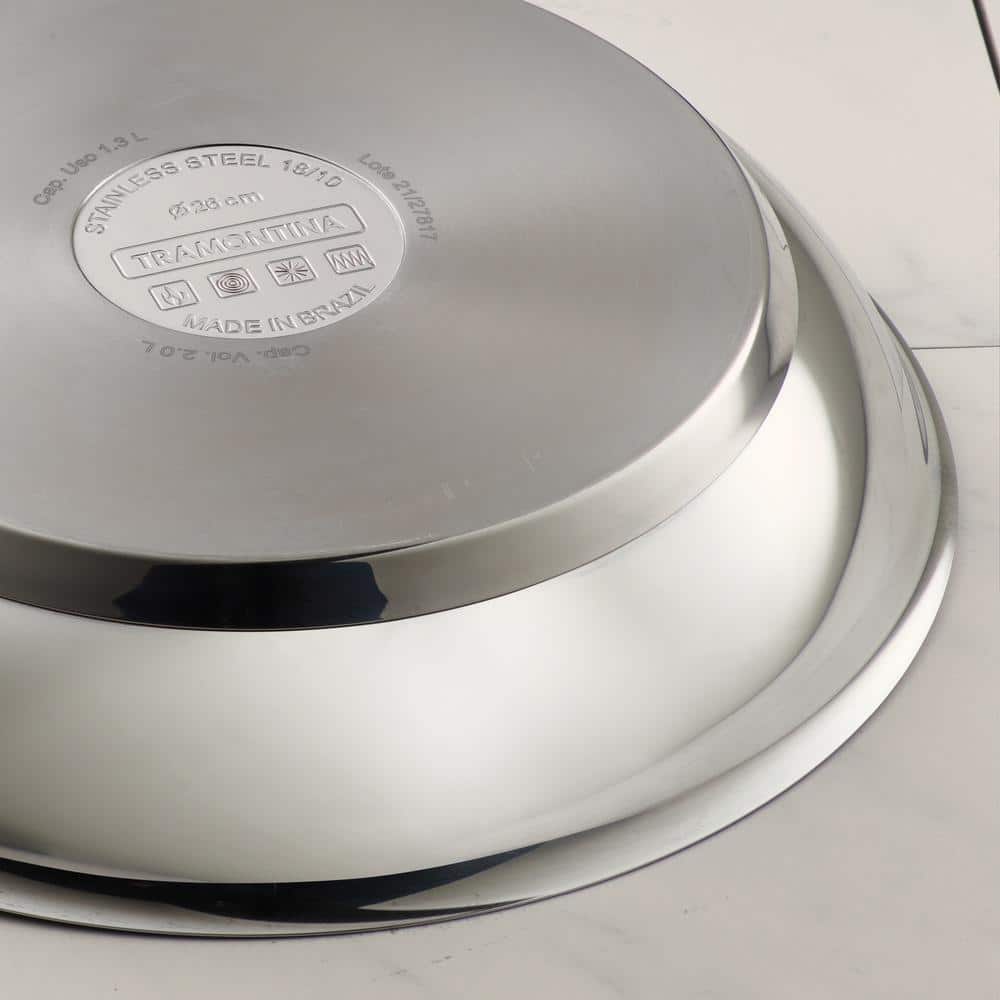10-Inch Stainless Steel Nonstick Fry Pan with Tri-Ply Base