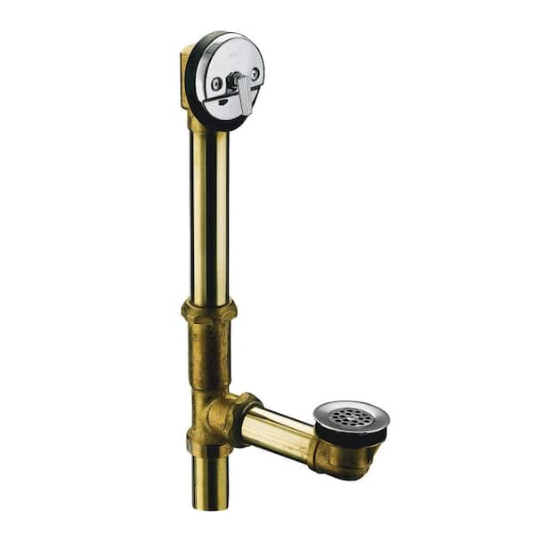 KOHLER Swiftflo 1-1/2 in. Adjustable Trip Lever Drain in Polished Chrome
