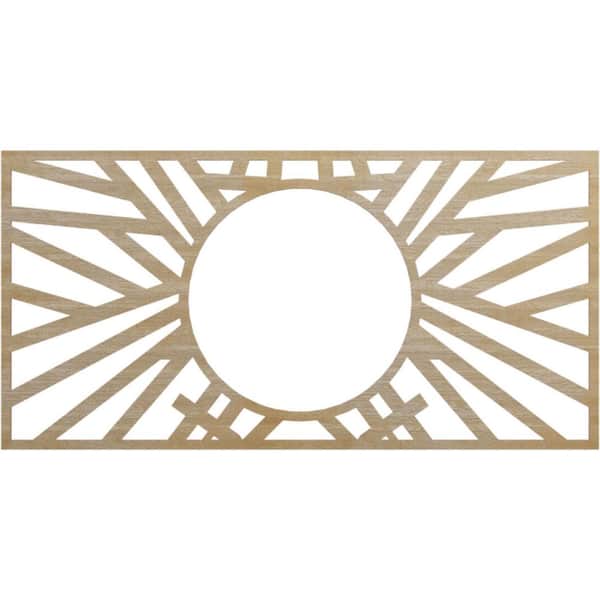 Ekena Millwork 0.25 in. x 36 in. x 18 in. Wood (Hickory) Medallion Moulding