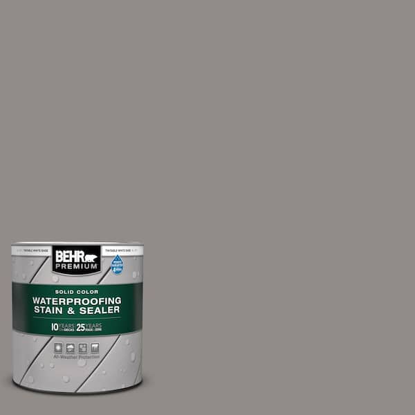 BEHR PREMIUM 1 qt. #790F-4 Creek Bend Solid Color Waterproofing Exterior Wood Stain and Sealer