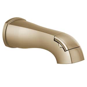 Stryke Pull-Up Diverter Tub Spout in Champagne Bronze