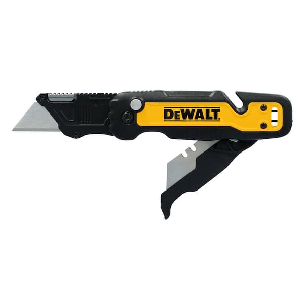 DEWALT Push and Flip Folding Lock-Back Utility Knife and 3.3 in