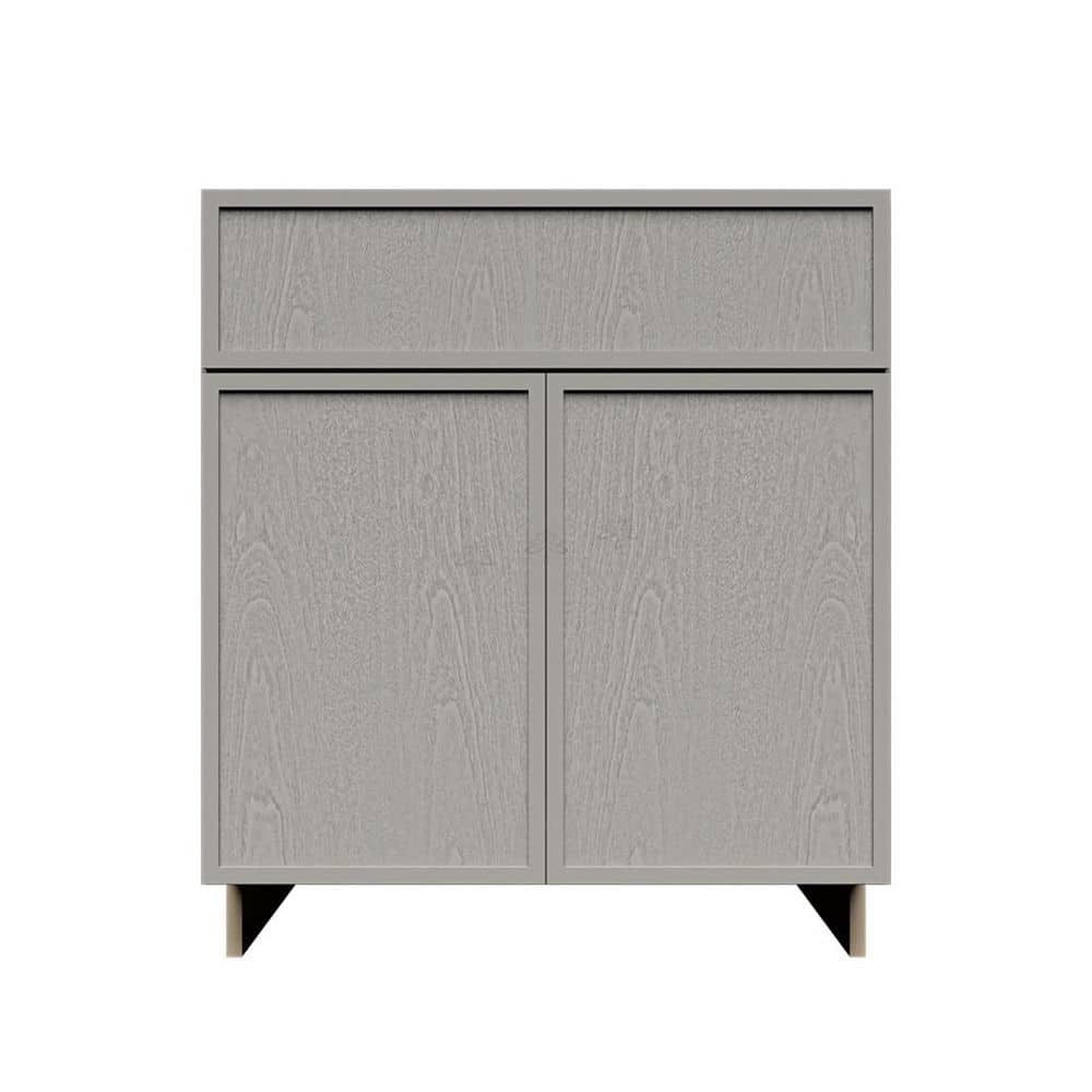 Slim Shaker Assembled 27 in. W x 34.5 in. H x 24 in. D Sink Base Kitchen Cabinet in Gray price history on PriceWatchPro