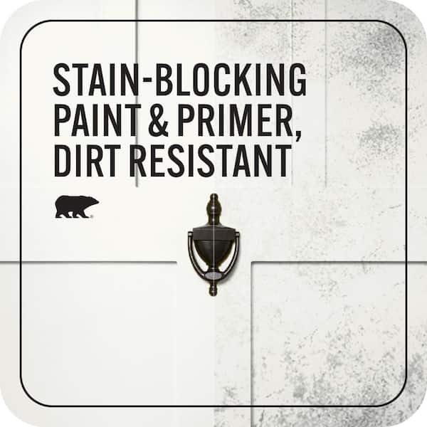 BEHR ULTRA - 1 gal. Ultra Pure White Semi-Gloss Enamel Exterior Paint & Primer