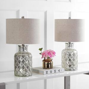 silver nightstand lamps