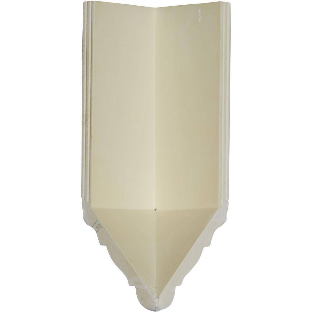 White Decorative Crown Moulding Inside Corner 13.25"
