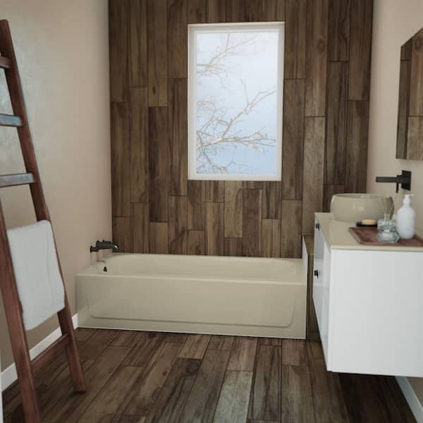 Bootz Industries BootzCast 60 in. x 30 in. Soaking Alcove Bathtub with ...