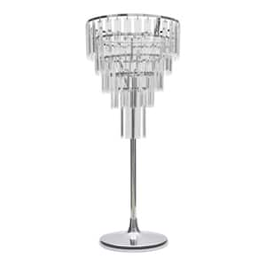 Silver 5-Tier Round Metal Acrylic Decorative Stand Wedding Birthday Party Flower Display Stand