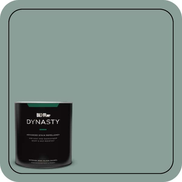 BEHR DYNASTY 1 qt. #480F-4 Mermaid Net Semi-Gloss Enamel Interior Stain-Blocking Paint and Primer
