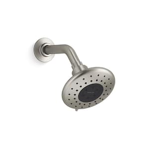 Daisyfield 6-Spray 1.75 GPM 4.9375 in. Wall-Mount Fixed Shower Head in Vibrant Brushed Nickel