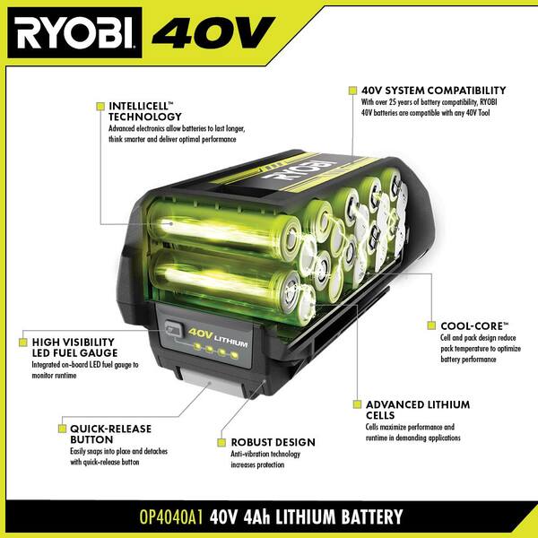 Home depot ryobi 40 volt battery online