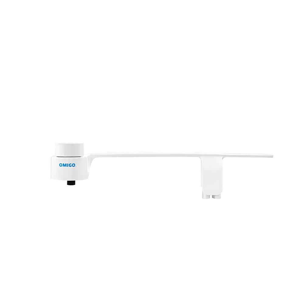 White Non-Electric Bidet Attachment with Pressure Control