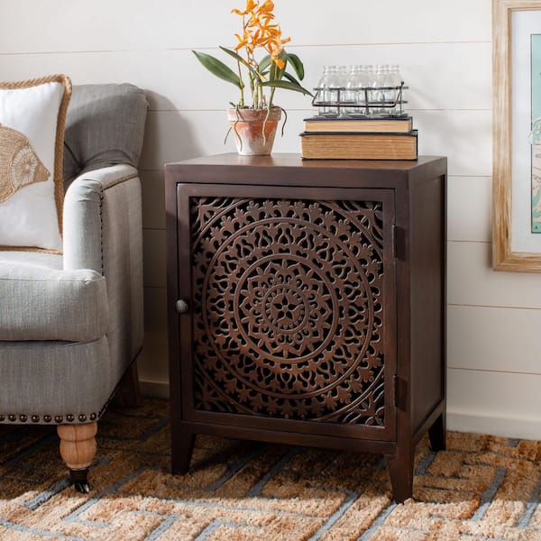 Thea Brown 1-Door Nightstand