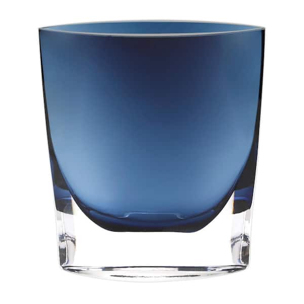 HomeRoots Charlie Blue Glass Table Vase