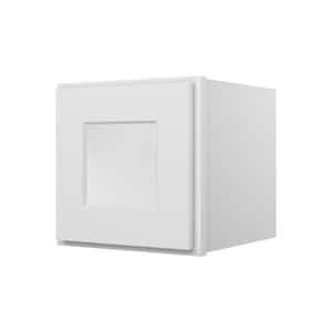 12 in. W X 12 in. D X 12 in. H in Shaker White Ready to Assemble Wall Kitchen Cabinet Glasses NOT Included
