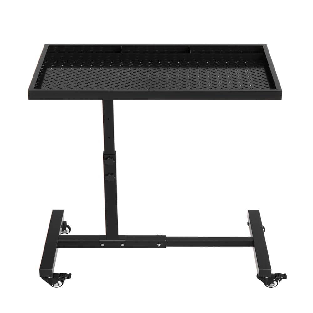 "Rolling Tool Tray on Wheels, 220LBS Capacity Steel Mechanics Rolling Work Table, Adjustable Height 38""-45"" Workbench" price history on PriceWatchPro