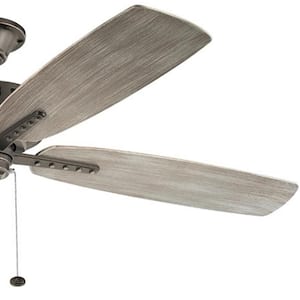 Eads XL Patio 65 in. Indoor/Outdoor Olde Bronze Downrod Mount Ceiling Fan with Pull Chain