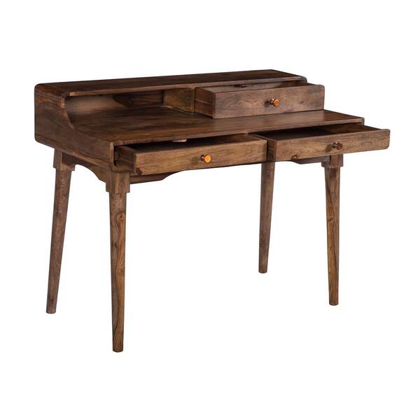 Coast to Coast Knoll 55-in Brown Acacia Writing Desk in the Desks  department at