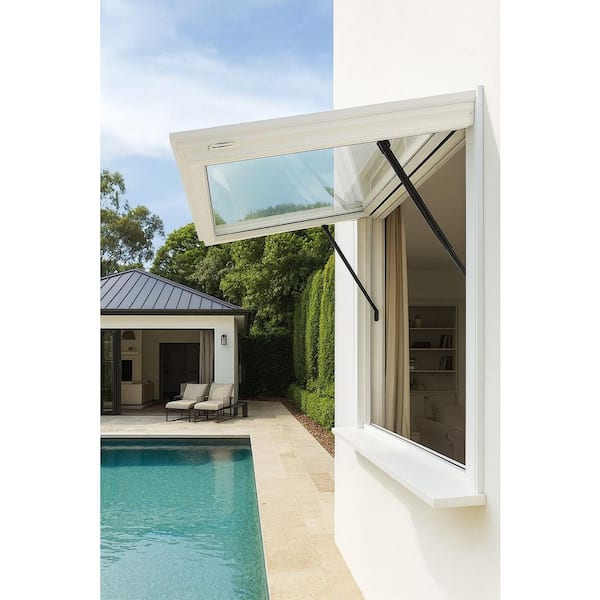 TEZA DOORS 47.5 in. x 47.5 in. White Aluminum Low-E Double-Pane