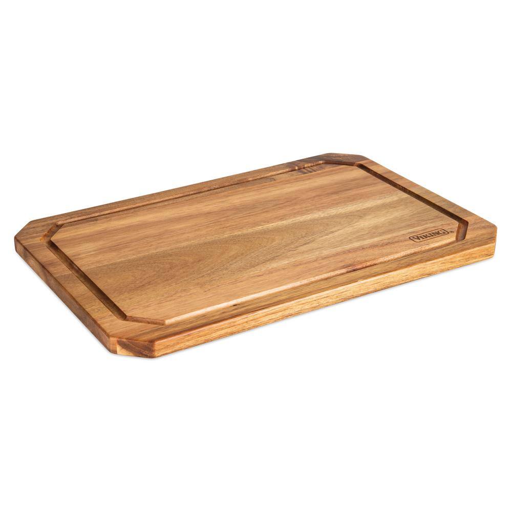 Viking Acacia Wood Rectangular Chopping Board with Juice Groove
