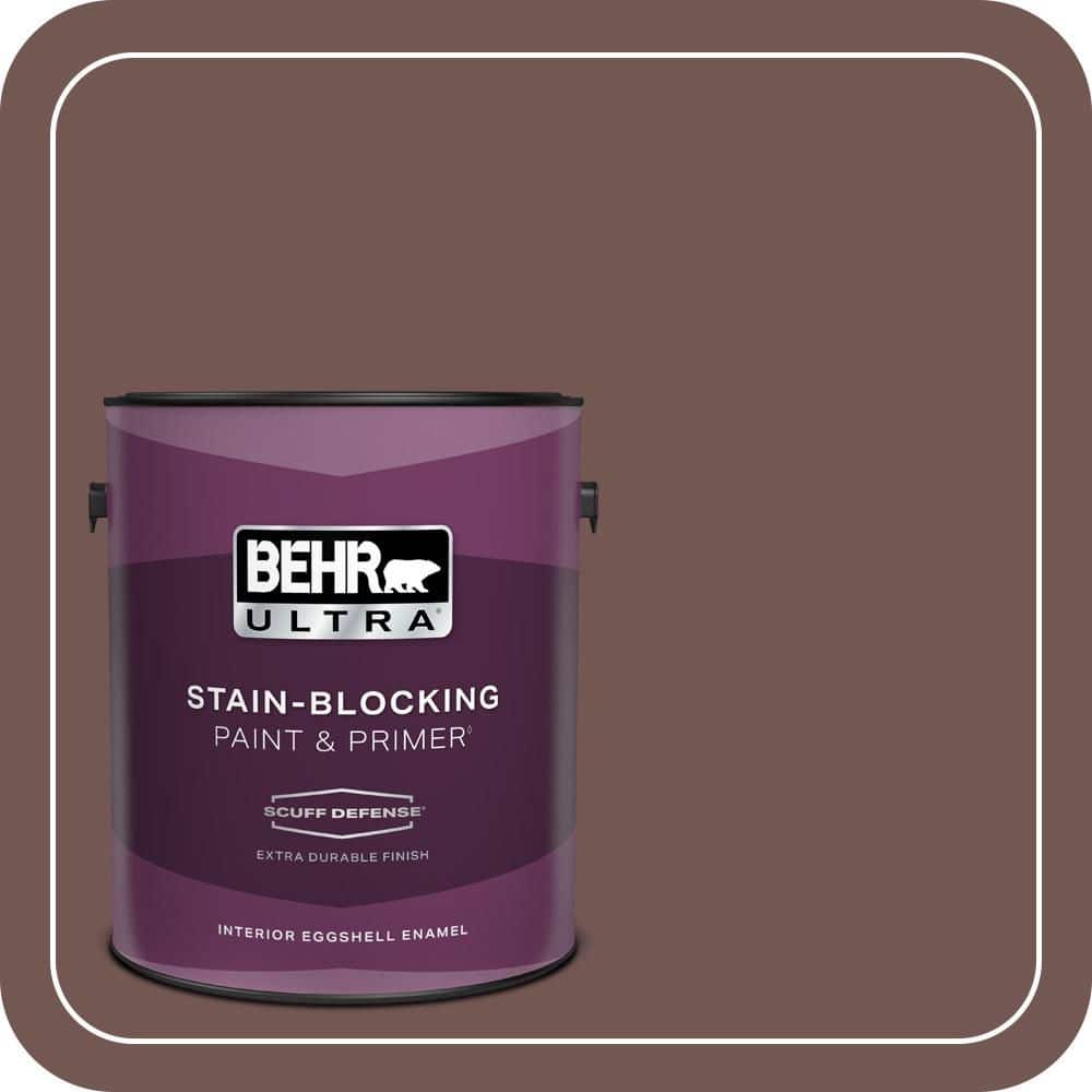 1 gal. #180F-6 Brown Ridge Extra Durable Eggshell Enamel Interior Paint & Primer price history on PriceWatchPro