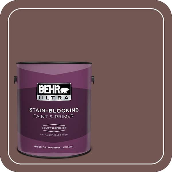 BEHR ULTRA 1 gal. #180F-6 Brown Ridge Extra Durable Eggshell Enamel Interior Paint & Primer