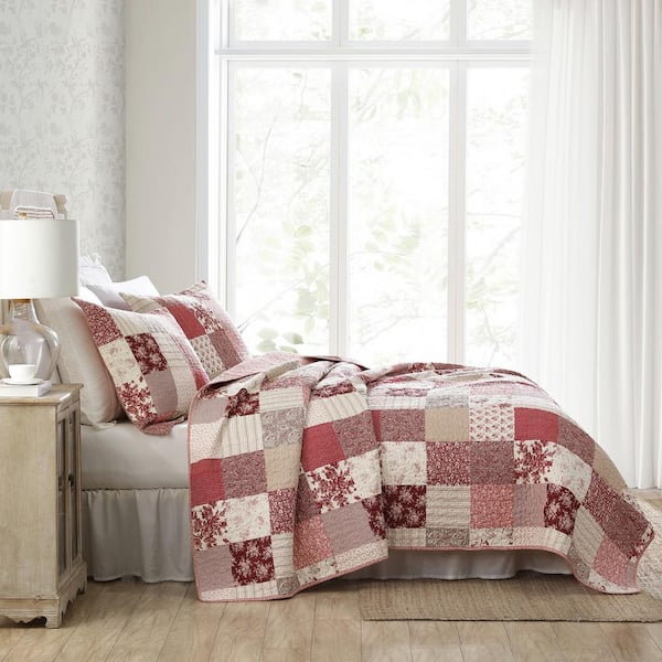 The Company Store Winter Floral Patchwork Multi King Cotton Quilt  51129Q-K-MULTI - The Home Depot
