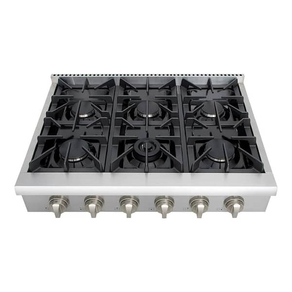 Thor Kitchen 36 In Gas Cooktop, Countertop Gas Stove With Grill