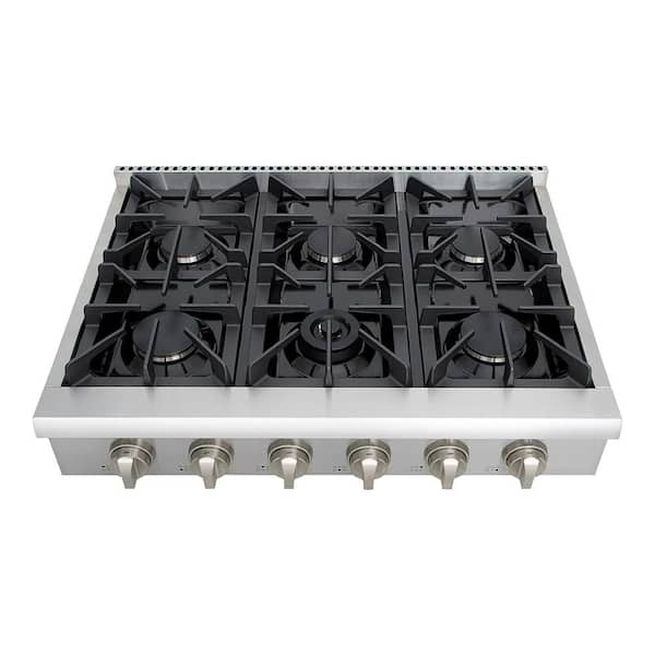 Stainless Steel Thor Kitchen Gas Cooktops Hrt3618ulp 64 600 