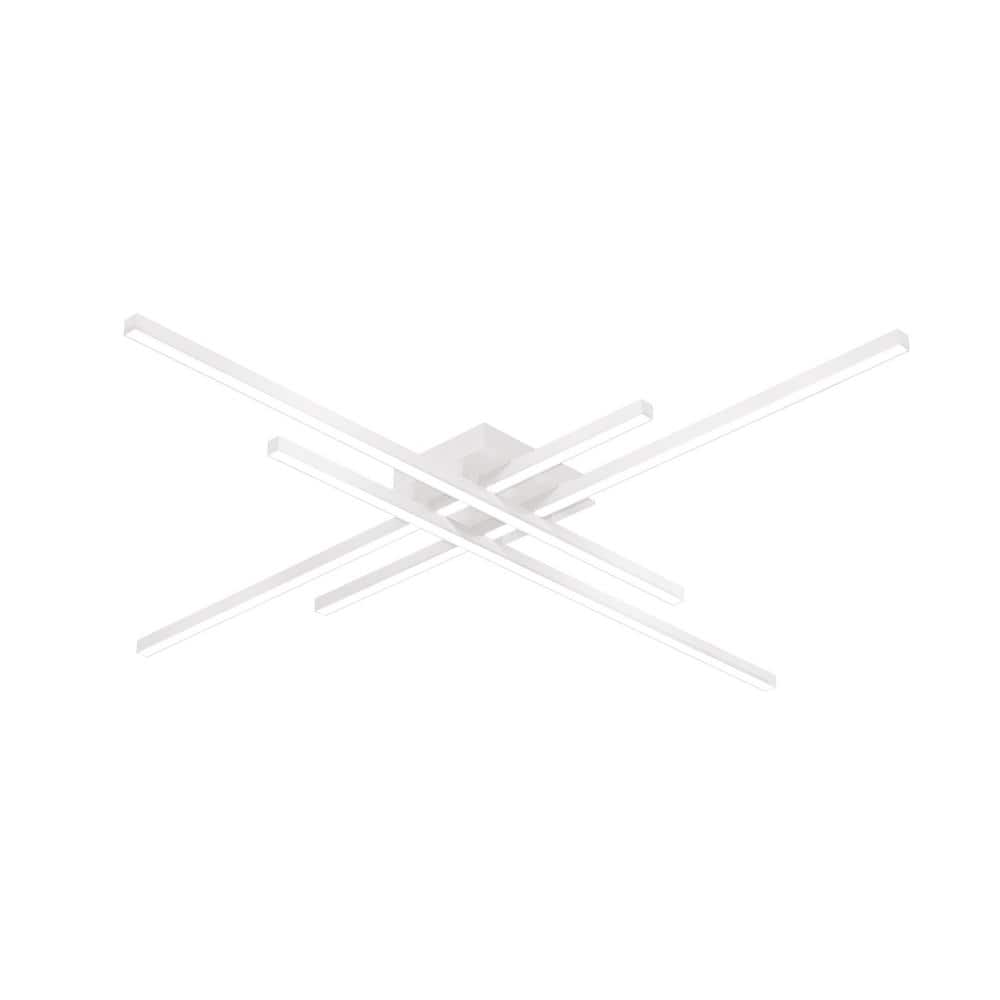 Vega 46.5'' White Aluminum LED Flush Mount Light