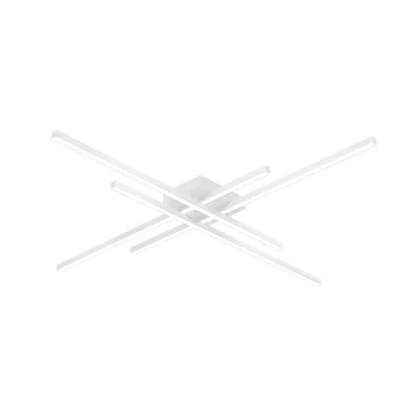 KUZCO Vega Minor 47 in. 1 Light 61-Watt White Integrated LED Flush Mount