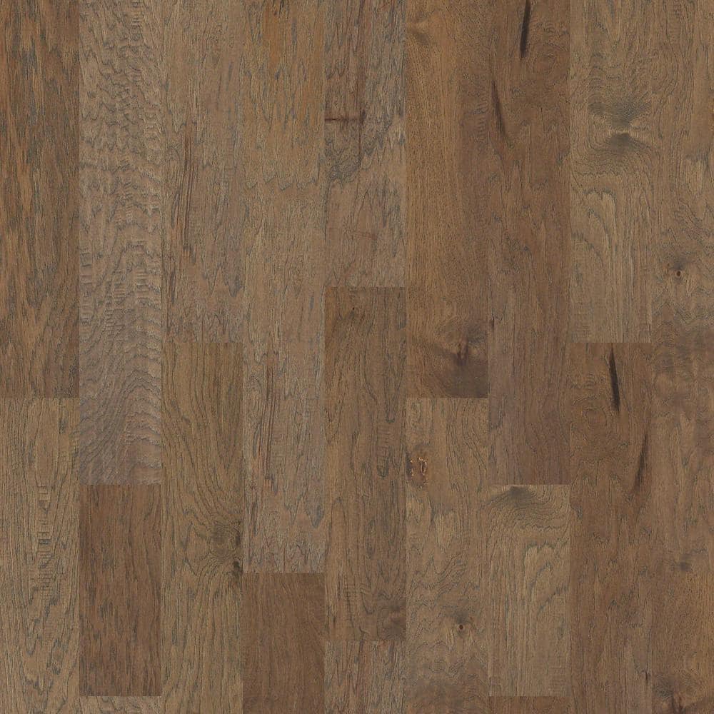 Shaw Olympia Trenton Hickory 3/8 in. T x 6.4 in. W Distressed Engineered Hardwood Flooring (30.48 sqft/case), Medium -  DH87705019