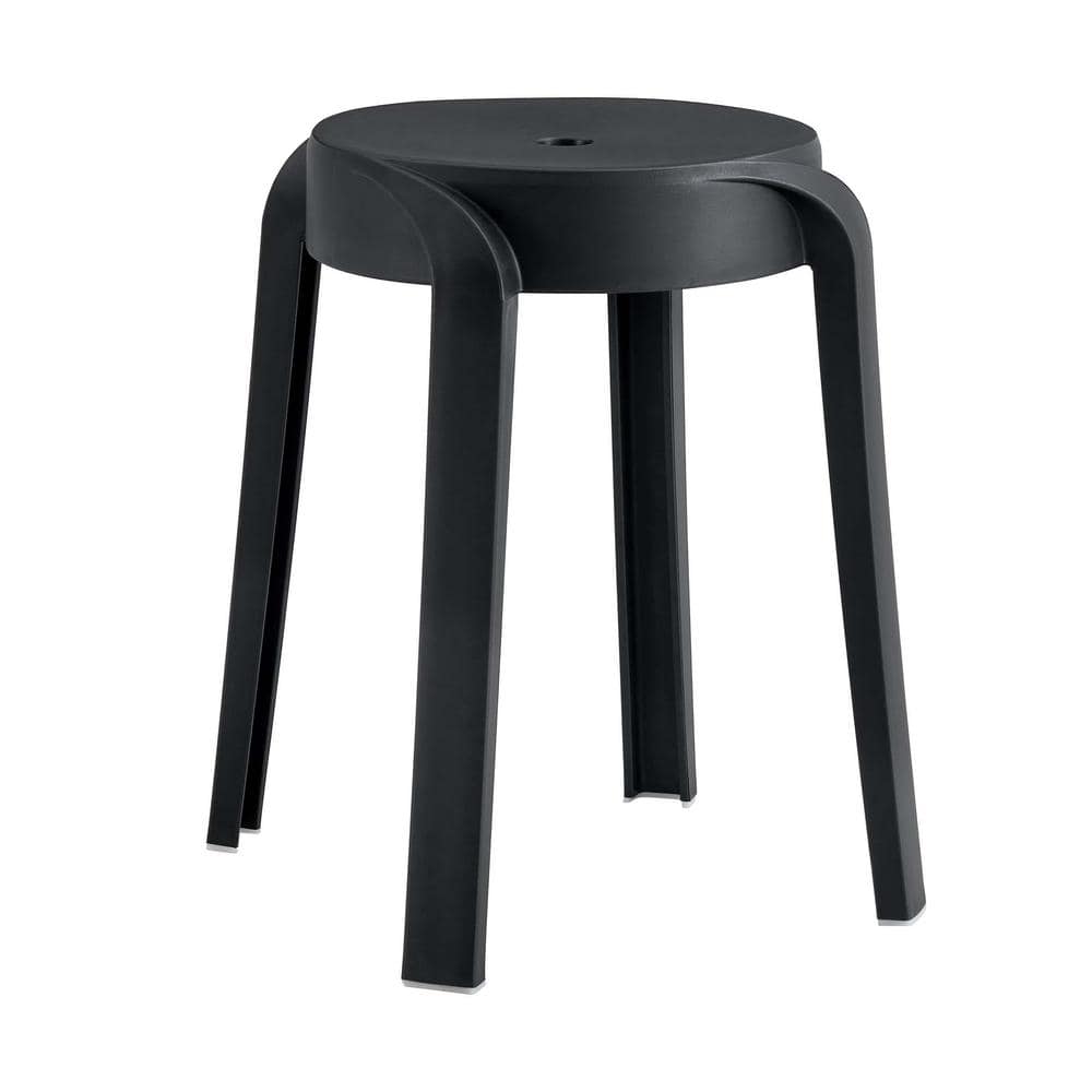 Stackable Plastic Outdoor Bar Stool, Flexible Seating Decorative Stools Cha