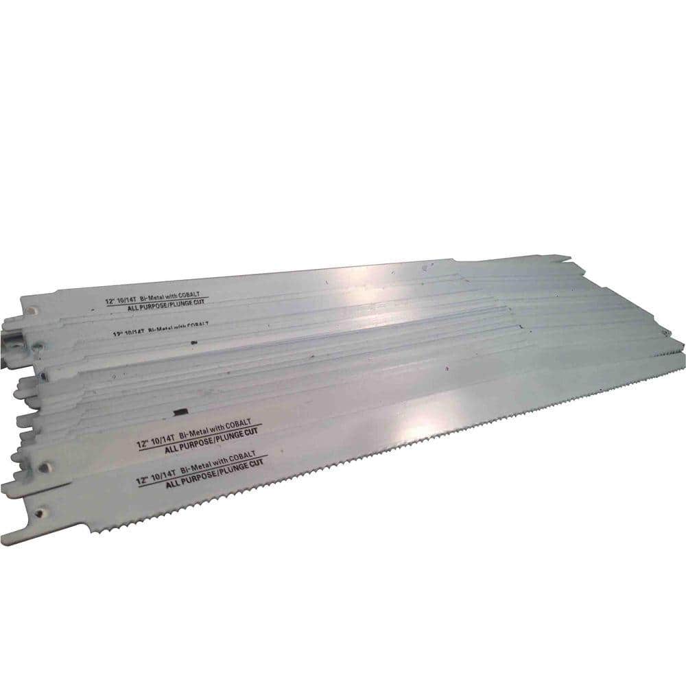UPC 035781000345 product image for 12 in. 10/14 Teeth per in. All-Purpose Cutting Bi-Metal Reciprocating Saw Blade  | upcitemdb.com