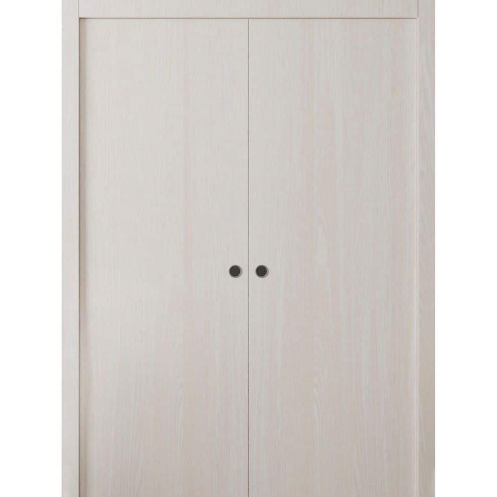 Assembly Required 3011 56 in. x 84 in. Reversible Ash Franko Color Solid Core Wood Sliding Door Kit w/Separate Jamb price history on PriceWatchPro